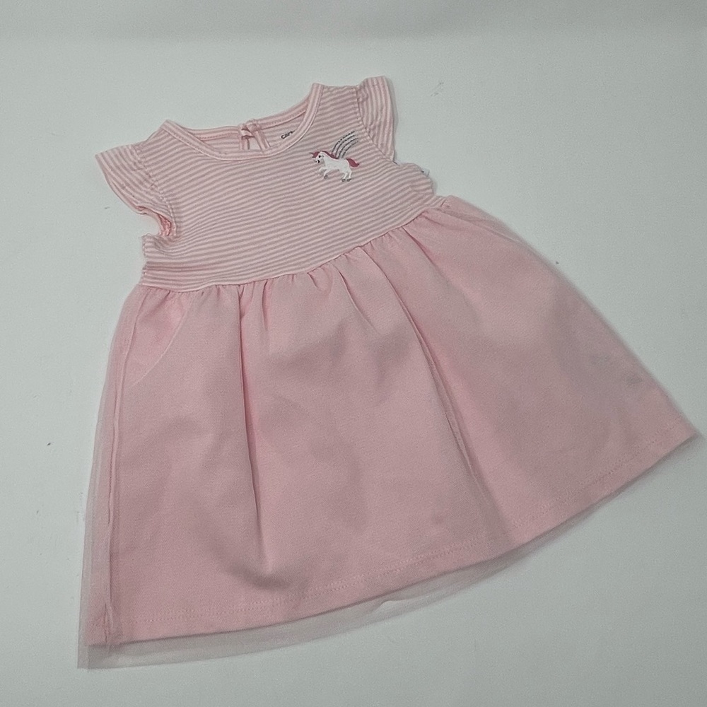 CARTERS AND ABSORBA PINK AND WHITE DRESSES AND TOP 6 MONTH SUMMER BABY GIRL - Picture 14 of 14